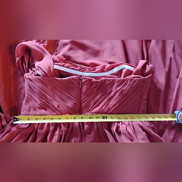 Christian Siriano for Azazie Draped One Shoulder Gown Formal Women's Size 18 - Picture 9 of 9